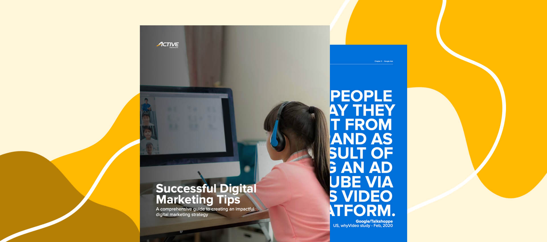 mockup of the active network successful digital marketing tips ebook