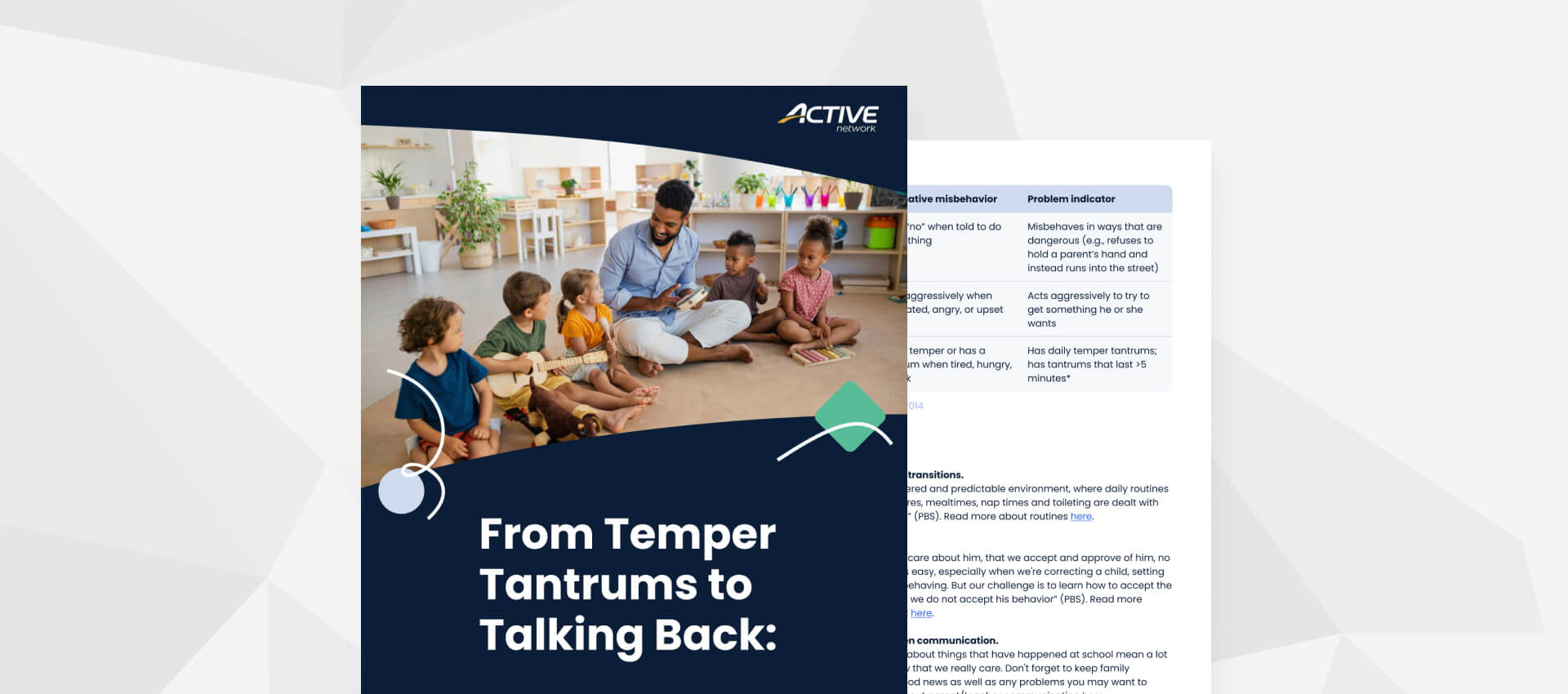 thumbnail of the active network behavior guide