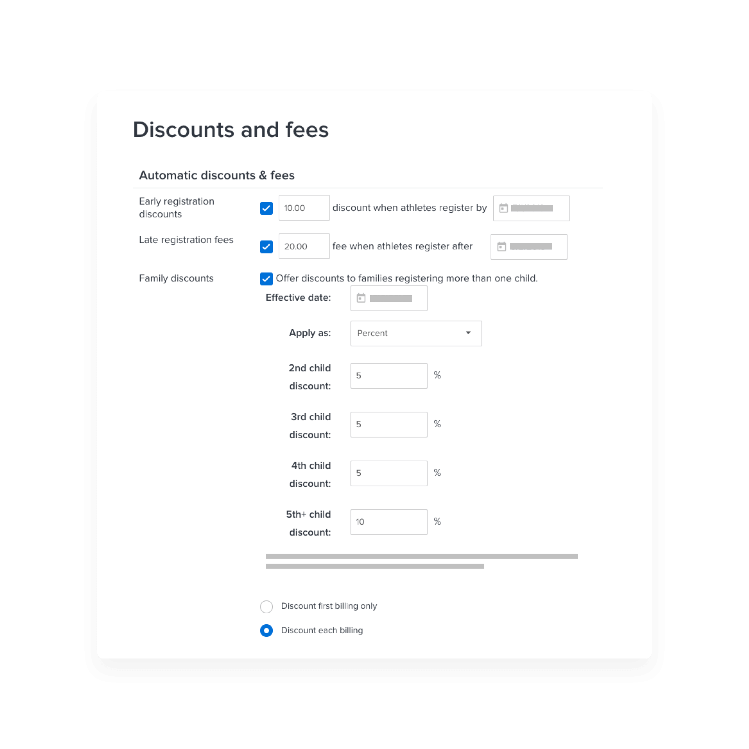 offer discounts to parents