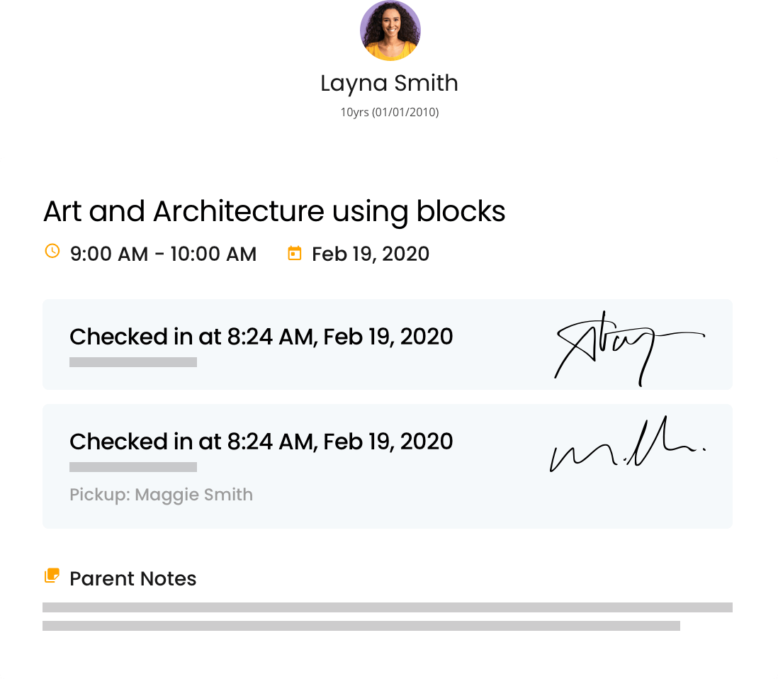 activenet childcare management with the active connect app, childcare check-in