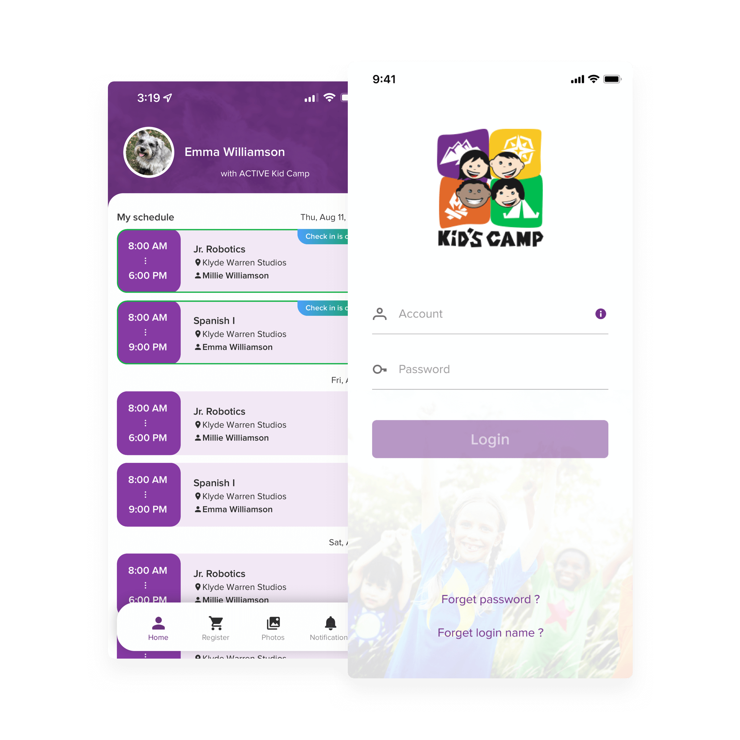 Custom branding on the activenet captivate app
